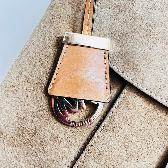 Michael Kors Tan Suede Backpack - Picture 5 of 7
